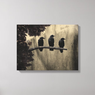 Three On A Tree Canvas Print