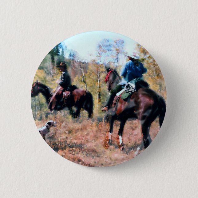 Three on trail button (Front)