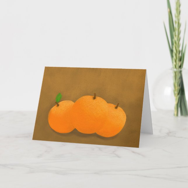 Three Oranges Card (Front)