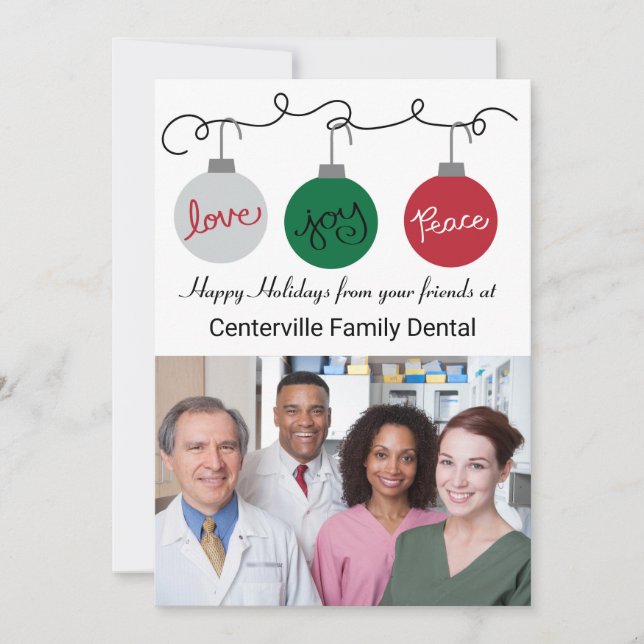 Three Ornaments - Company Card (Front)