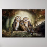 Three Owl Moon Art Poster/Print Poster