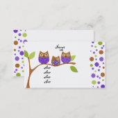 Three Owls Business Card (Front/Back)