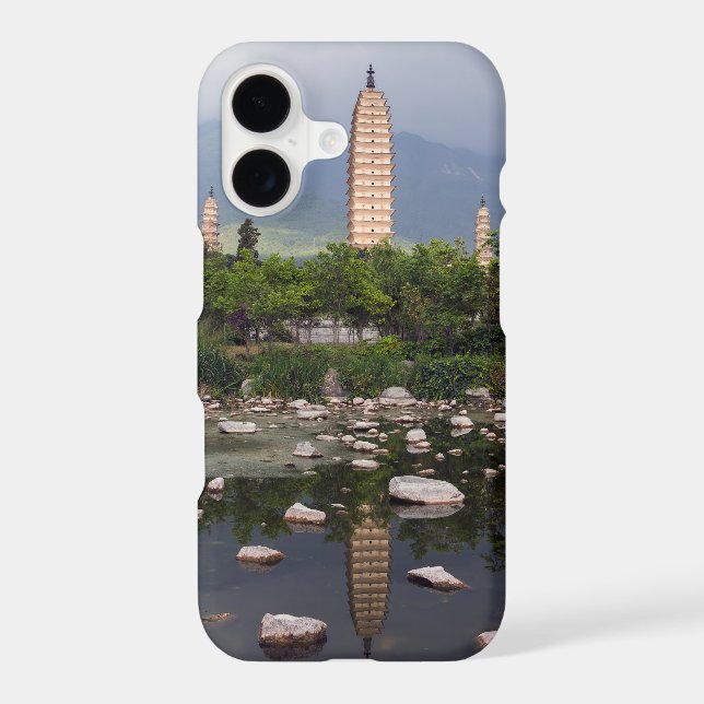Three Pagodas of Dali, Zhonghe - Yunnan, China Case-Mate iPhone Case (Back)
