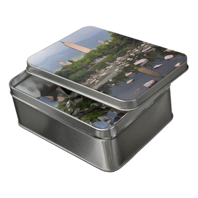 Three Pagodas of Dali, Zhonghe - Yunnan, China Jigsaw Puzzle (Lid Open)