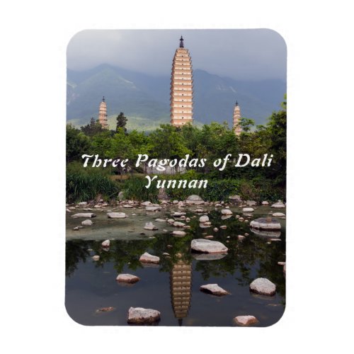 Three Pagodas of Dali Zhonghe _ Yunnan China Magnet