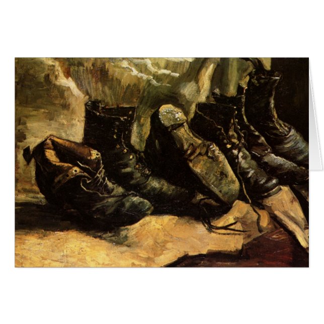 Three Pairs of Shoes by Vincent van Gogh Cards (Front Horizontal)