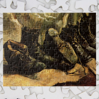 Three Pairs Of Shoes By Vincent Van Gogh Jigsaw Puzzle by VanGogh_Gallery at Zazzle