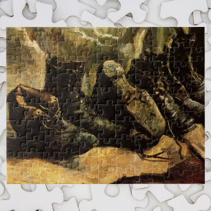 Three Pairs of Shoes by Vincent van Gogh Jigsaw Puzzle