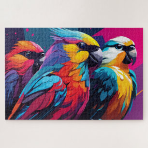 Three Parrots Jigsaw Puzzle