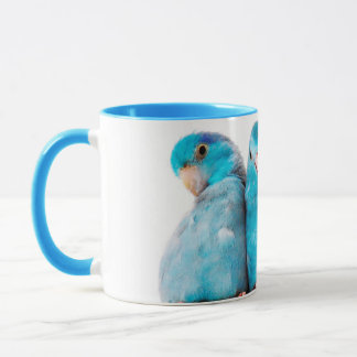 Three Parrots Pacific Blue Parrotlet Mug Cup Art