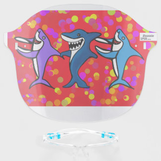 THREE PARTY SHARKS FACE SHIELD