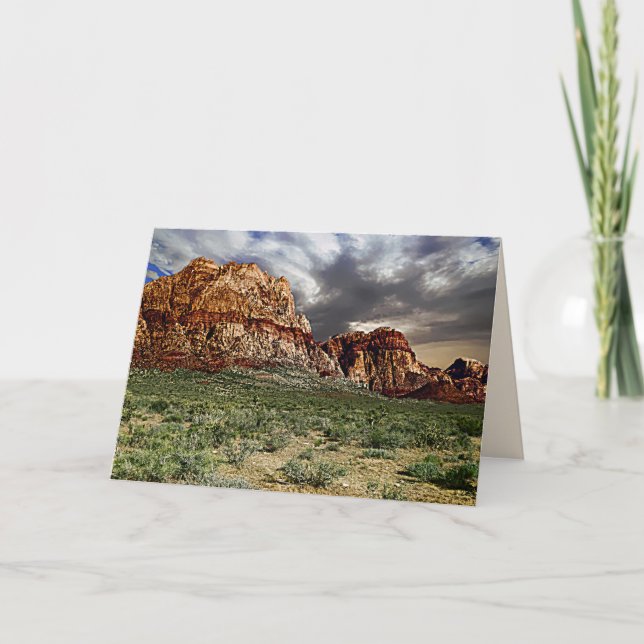 Three Peaks in Red Rock, Las Vegas NV Blank Inside Card (Front)