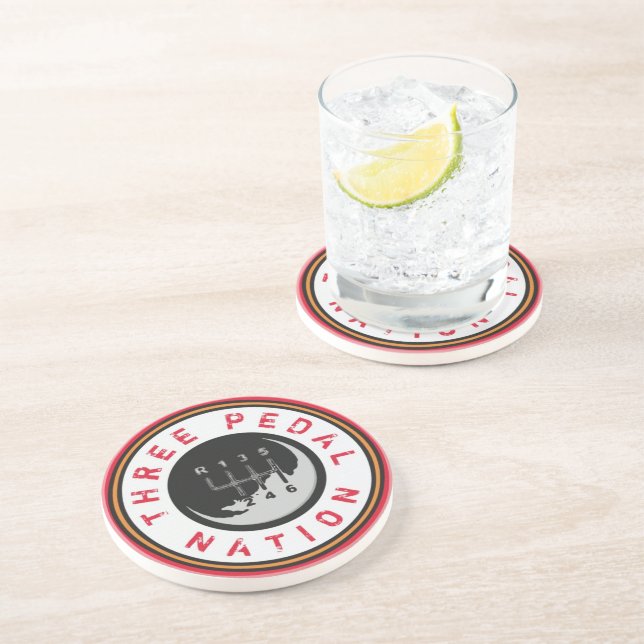 THREE PEDAL NATION  COASTER (Side)