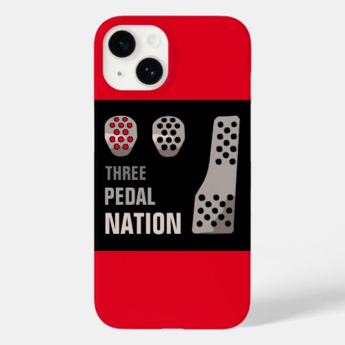 THREE PEDAL NATION iPhone case