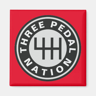 THREE PEDAL NATION Magnet