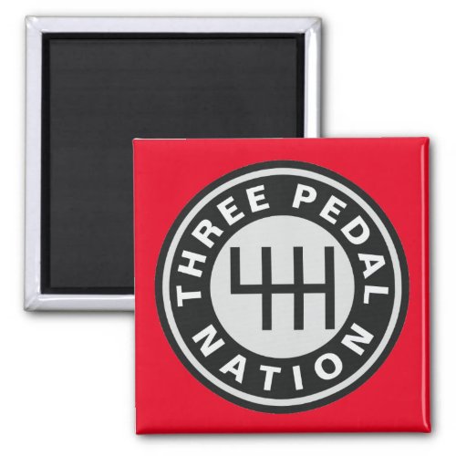 THREE PEDAL NATION Magnet