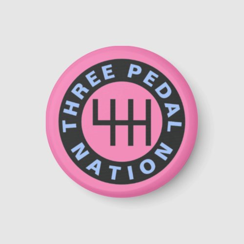 THREE PEDAL NATION Magnet