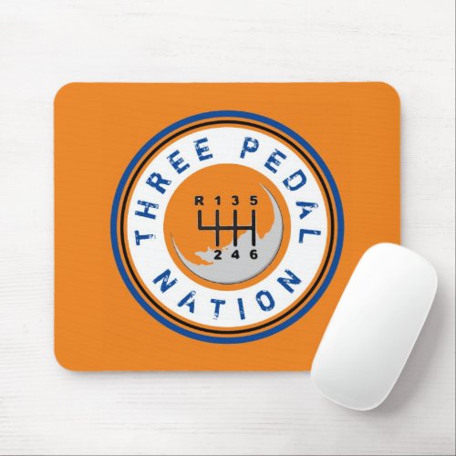 THREE PEDAL NATION MOUSE PAD