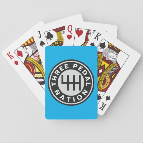 THREE PEDAL NATION POKER CARDS