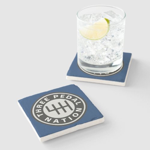 THREE PEDAL NATION Stone Coaster