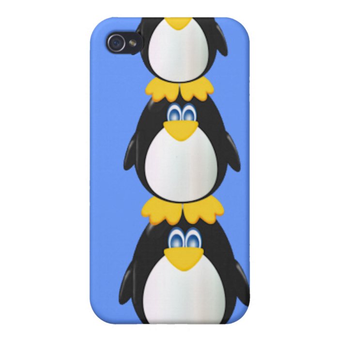 Three Penguins iPhone 4 Case