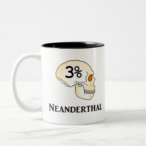 Three Percent Neanderthal Two_Tone Coffee Mug