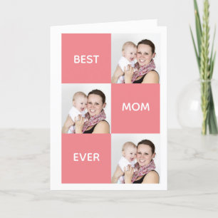 Three Photo Collage Happy Mother's Day Holiday Card