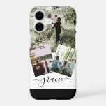 Three Photo  Name Unique Custom Made Personalized iPhone 17 Case<br><div class="desc">Three Photo And Name Unique Custom Made Personalized cases from Ricaso - easy to add your own photos and text</div>