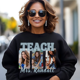 Three Photo Teacher Sweatshirt