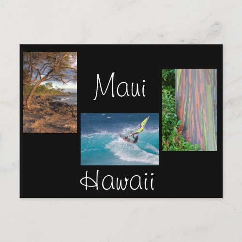 Three  photos from Maui Postcard