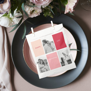 Three Photos Happy Valentines Day Favor Bag