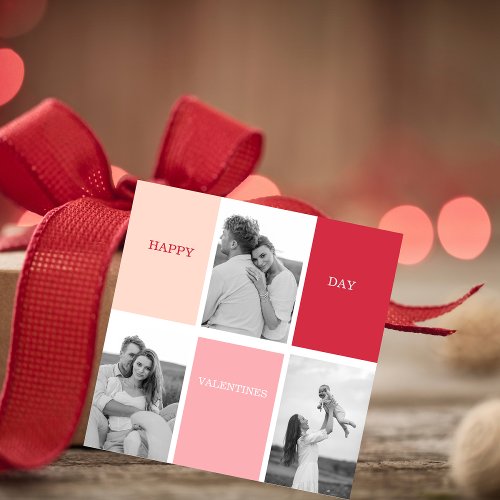 Three Photos  Happy Valentines Day Favor Tags