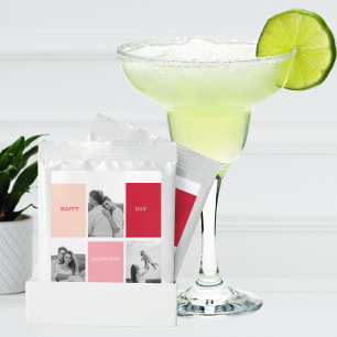 Three Photos Happy Valentines Day Margarita Drink Mix