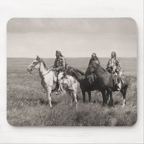 Three Piegan Blackfeet Chiefs _ vintage Mouse Pad
