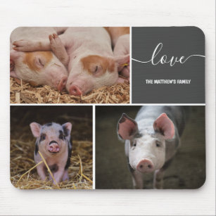 Pig Mouse Pad, Funny Office Supplies, Personalized Mousepad, Farmhouse  Decor