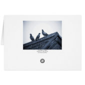 Three Pigeons on a Roof (Back Horizontal)