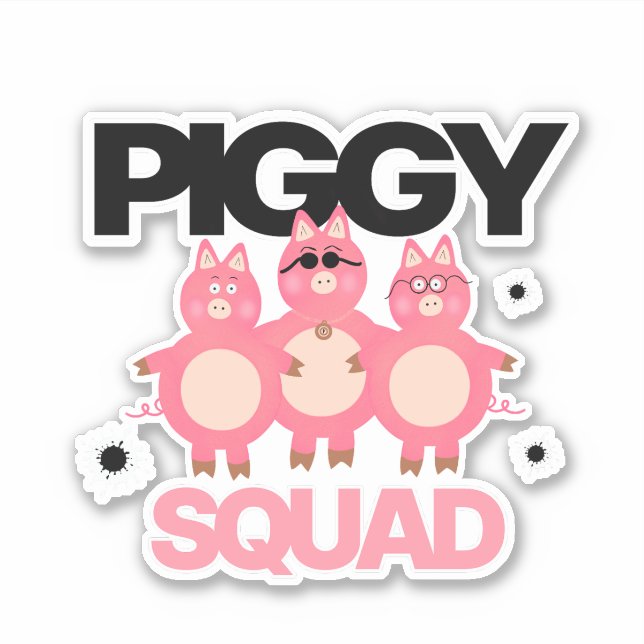Three piggy sticker (Front)