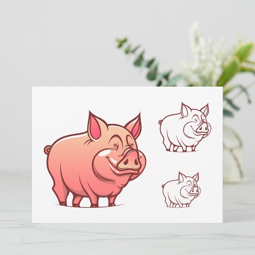 Three Pigs Invitations