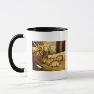 Three Pigs with Castle in the Background Mug