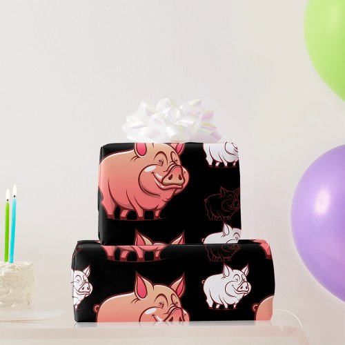 Three Pigs Wrapping Paper