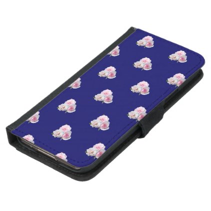 Three pink roses. Floral pattern. Wallet Phone Case For Samsung Galaxy S5