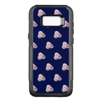 Three pink roses. OtterBox commuter samsung galaxy s8+ case