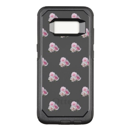 Three pink roses. OtterBox commuter samsung galaxy s8 case