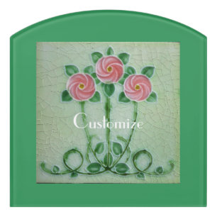 Three Pink Roses Thunder_Cove Door Sign