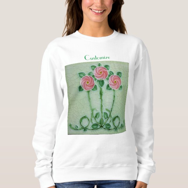 Three Pink Roses Thunder_Cove Sweatshirt (Front)