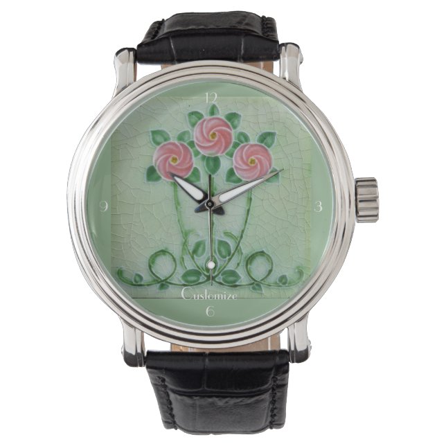 Three Pink Roses Thunder_Cove Watch (Front)