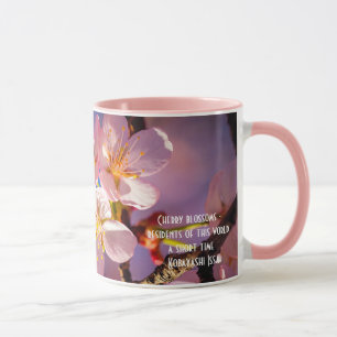 Three Pink Sakura Blossoms Mug