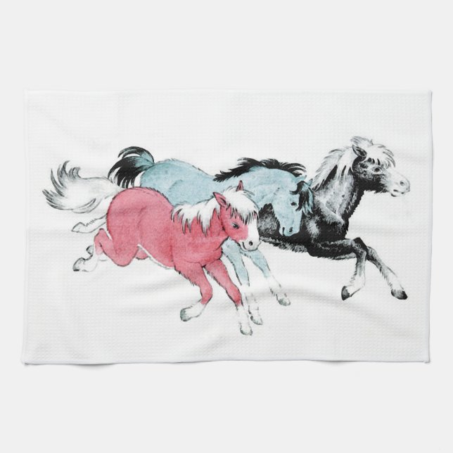 Three Ponies Towel (Horizontal)