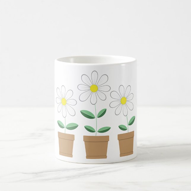 Three Potted Daisies Coffee Mug (Creator Uploaded)