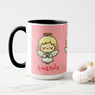 Three praying angels mug